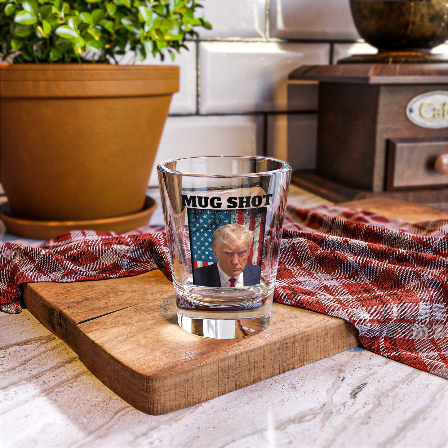 Donald Trump Mug Shot - Collectible Shot Glass