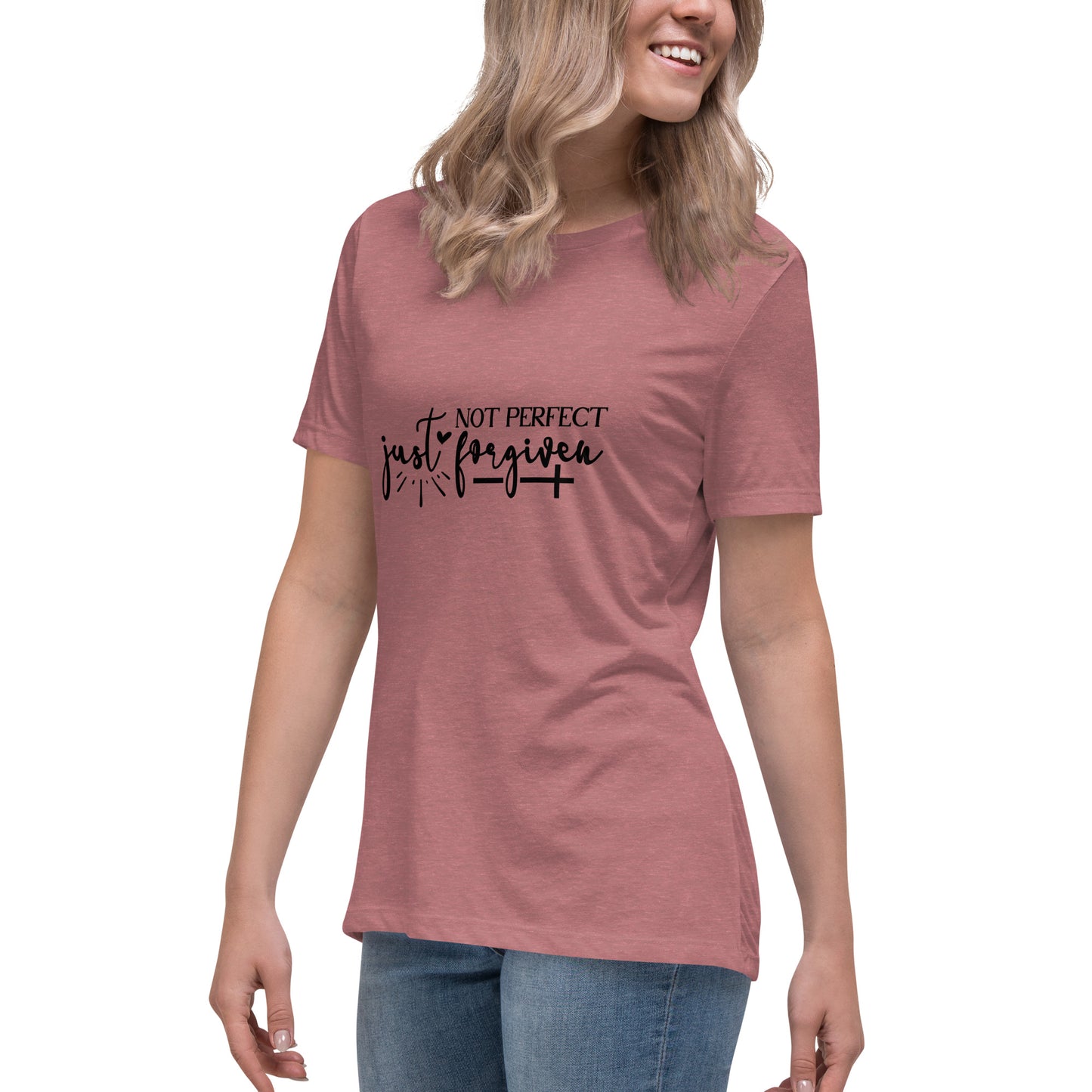 Not Perfect Just Forgiven Women's T-Shirt - Inspirational Clothing for Her