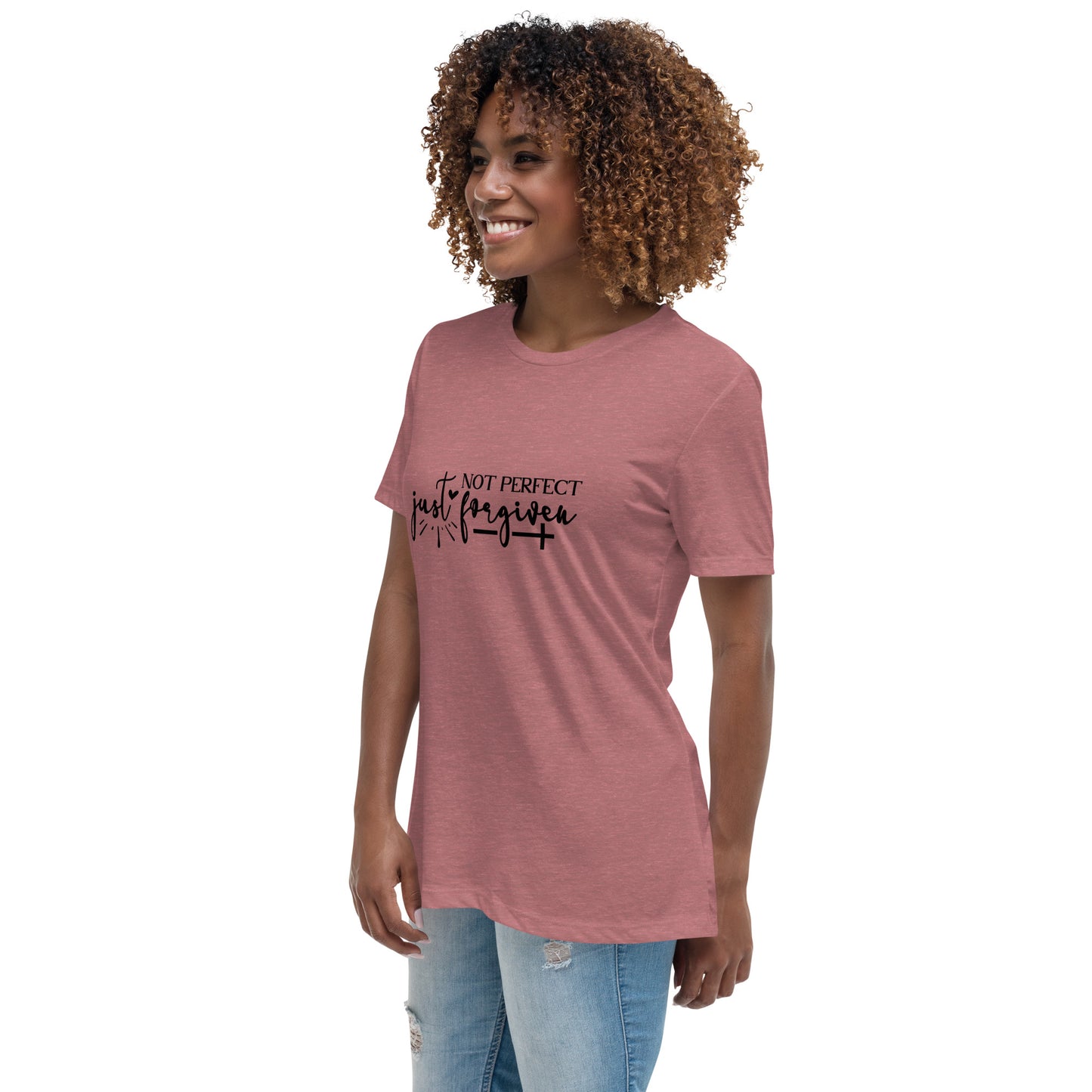 Not Perfect Just Forgiven Women's T-Shirt - Inspirational Clothing for Her