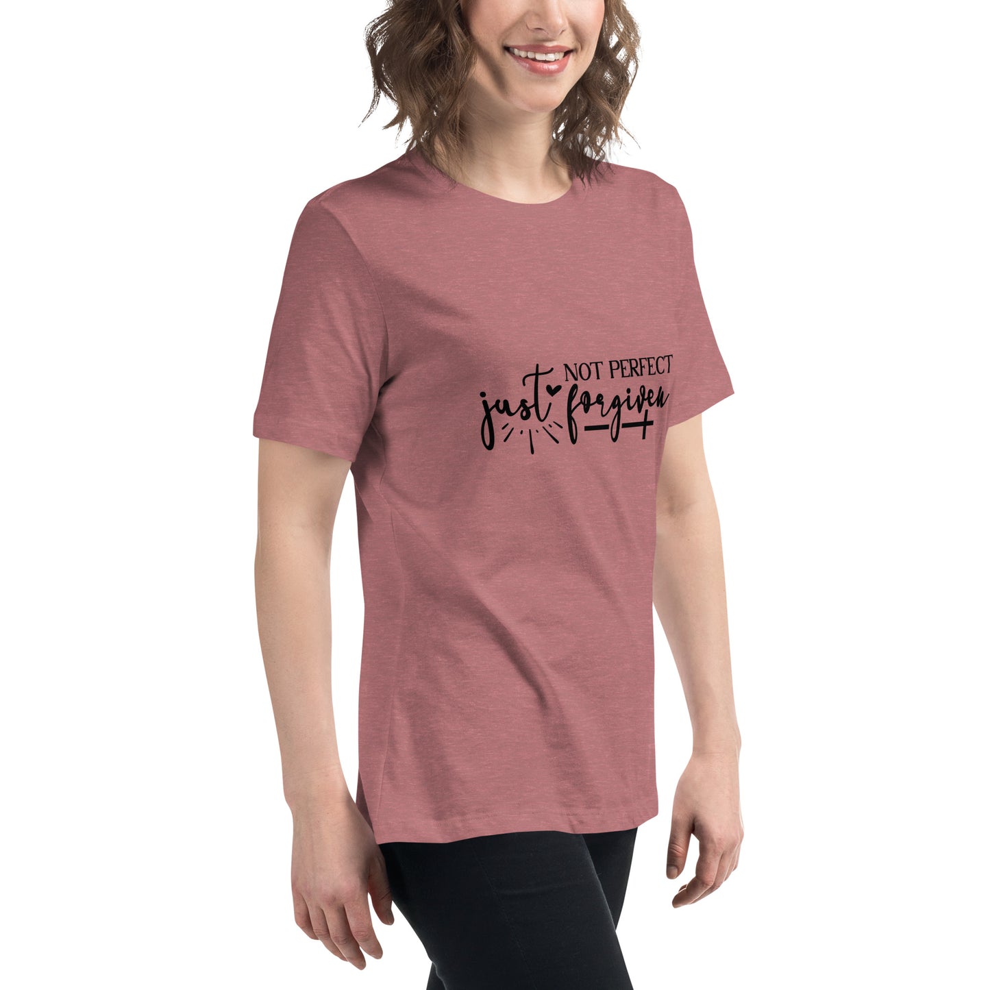 Not Perfect Just Forgiven Women's T-Shirt - Inspirational Clothing for Her