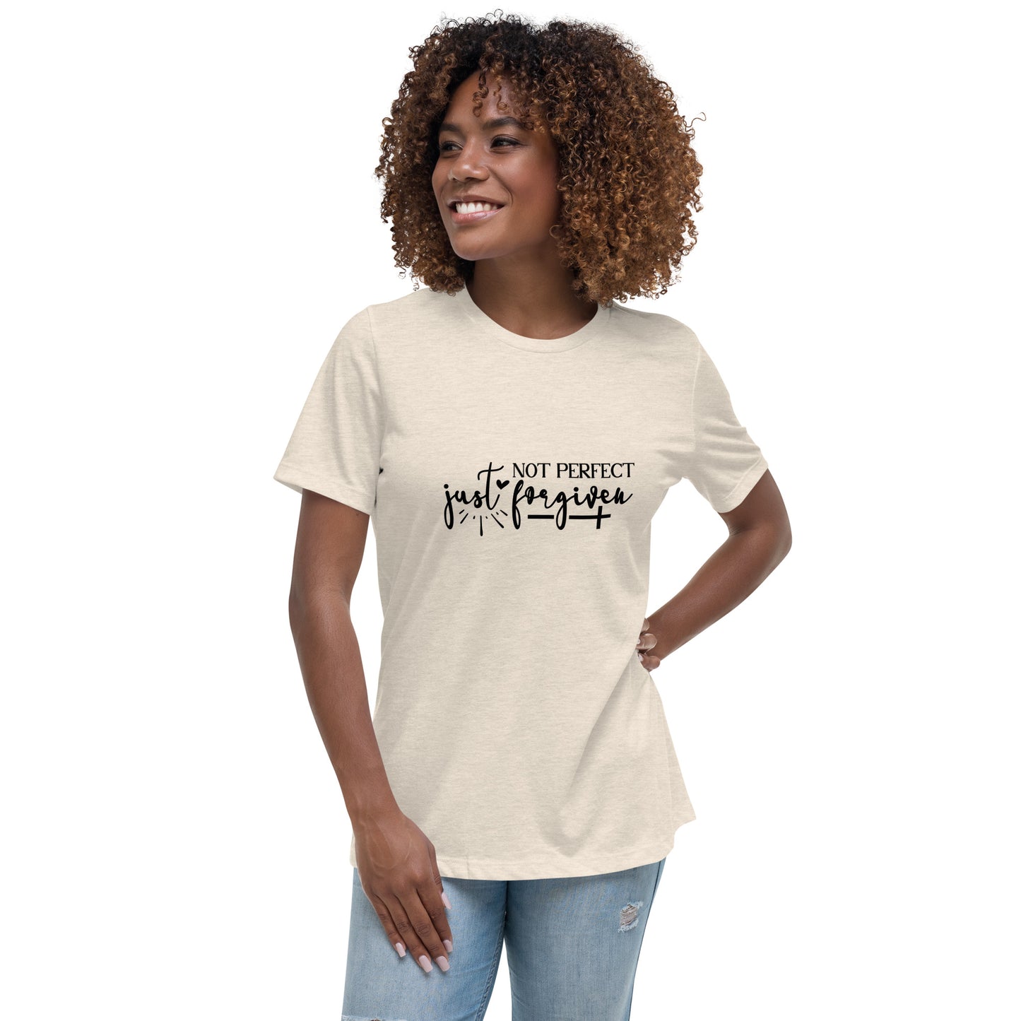 Not Perfect Just Forgiven Women's T-Shirt - Inspirational Clothing for Her