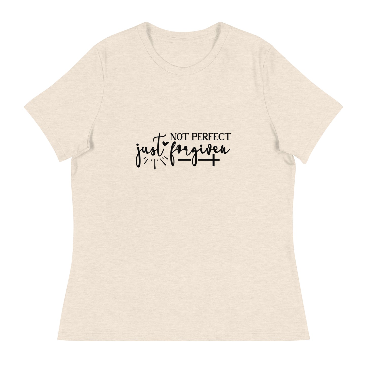 Not Perfect Just Forgiven Women's T-Shirt - Inspirational Clothing for Her