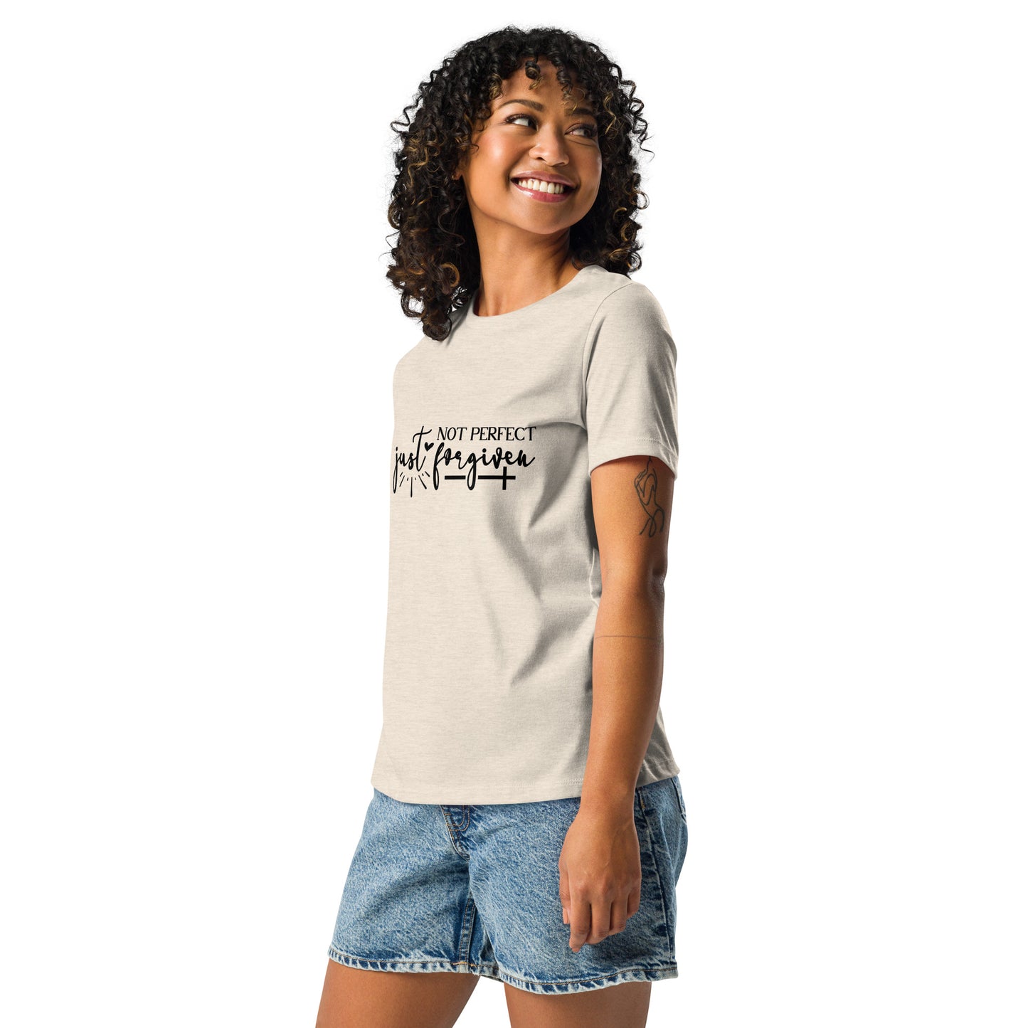 Not Perfect Just Forgiven Women's T-Shirt - Inspirational Clothing for Her