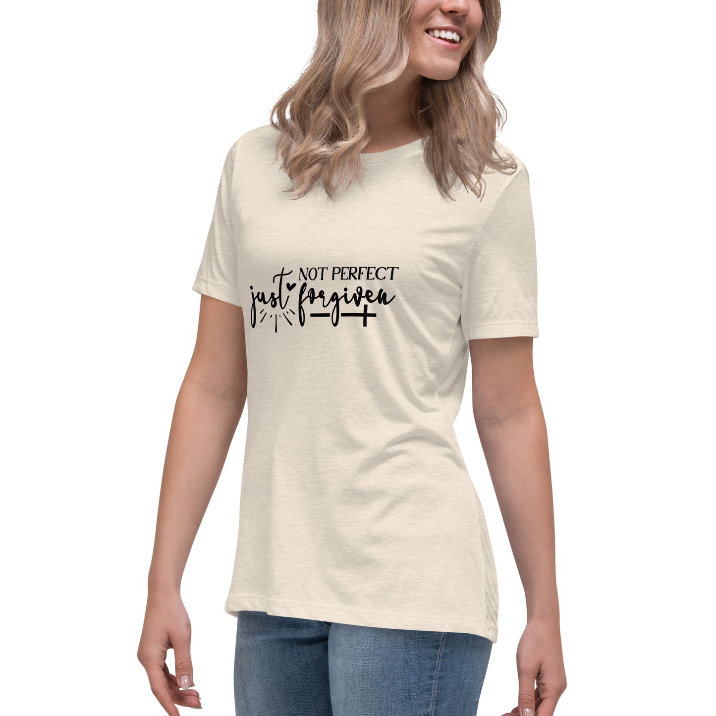 Not Perfect Just Forgiven Women's T-Shirt - Inspirational Clothing for Her