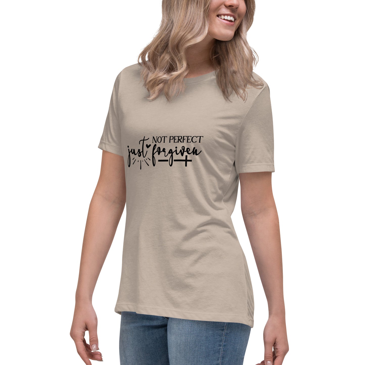 Not Perfect Just Forgiven Women's T-Shirt - Inspirational Clothing for Her