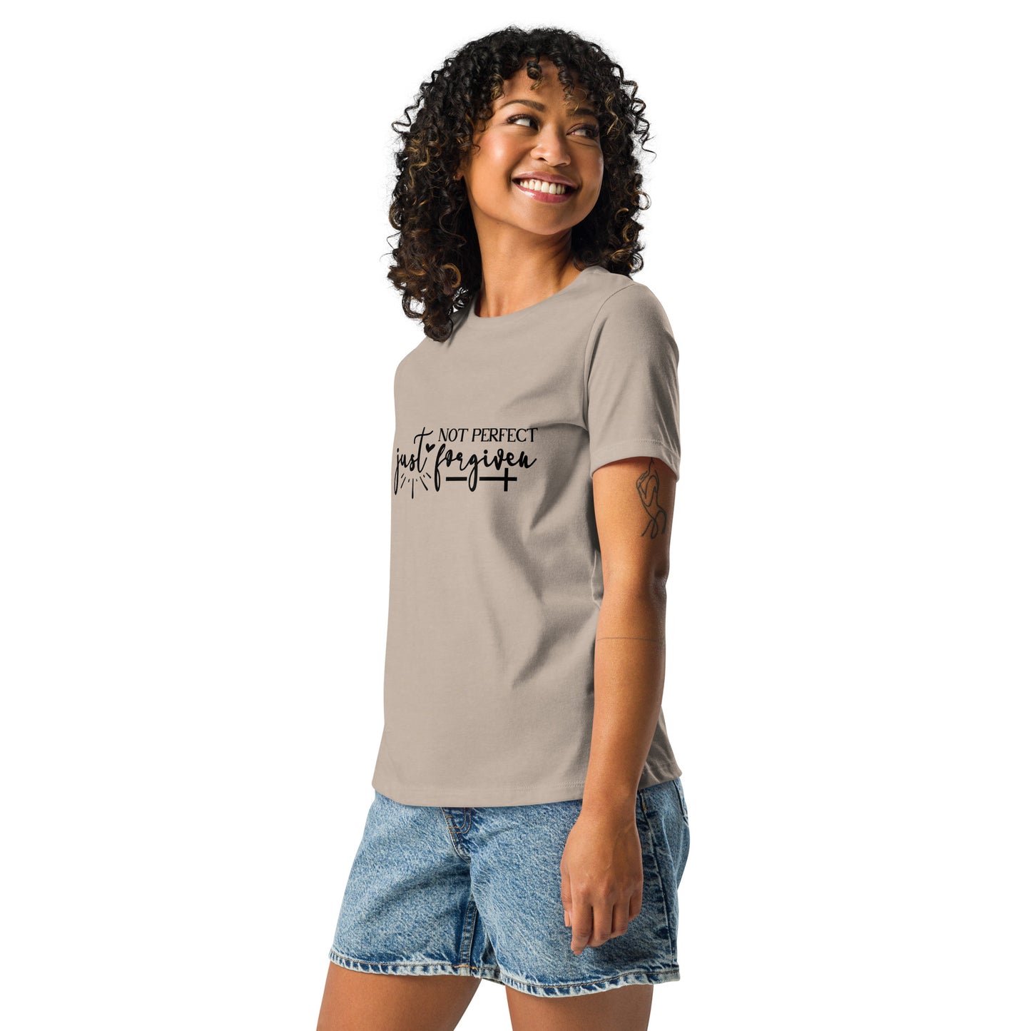 Not Perfect Just Forgiven Women's T-Shirt - Inspirational Clothing for Her