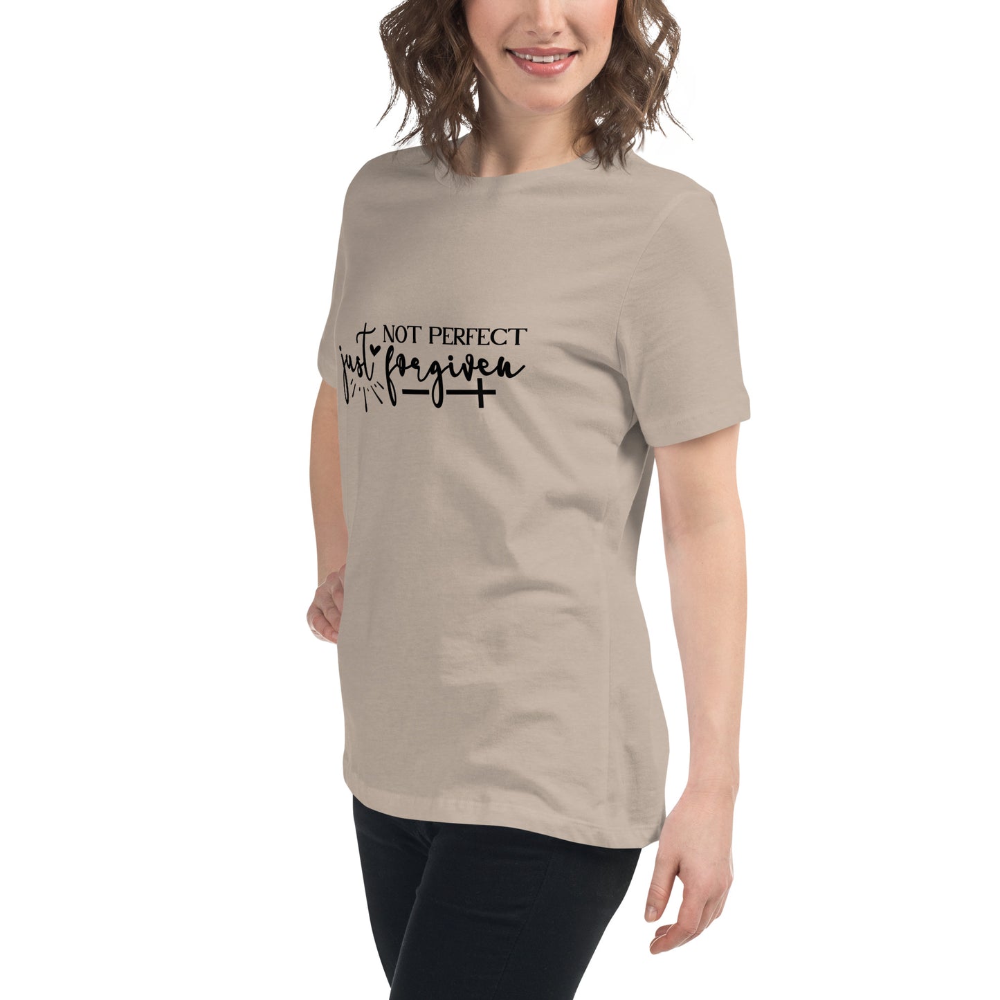 Not Perfect Just Forgiven Women's T-Shirt - Inspirational Clothing for Her