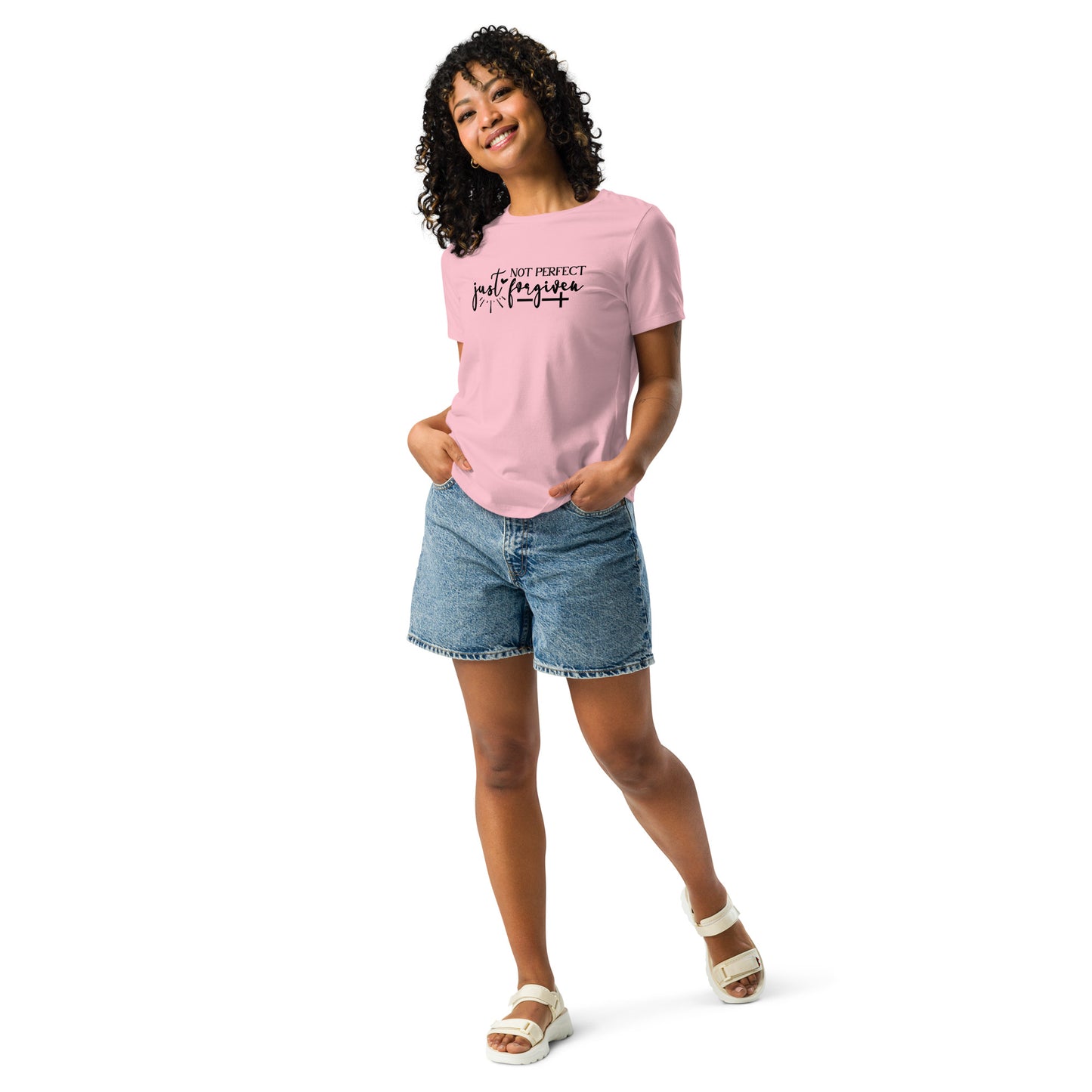 Not Perfect Just Forgiven Women's T-Shirt - Inspirational Clothing for Her