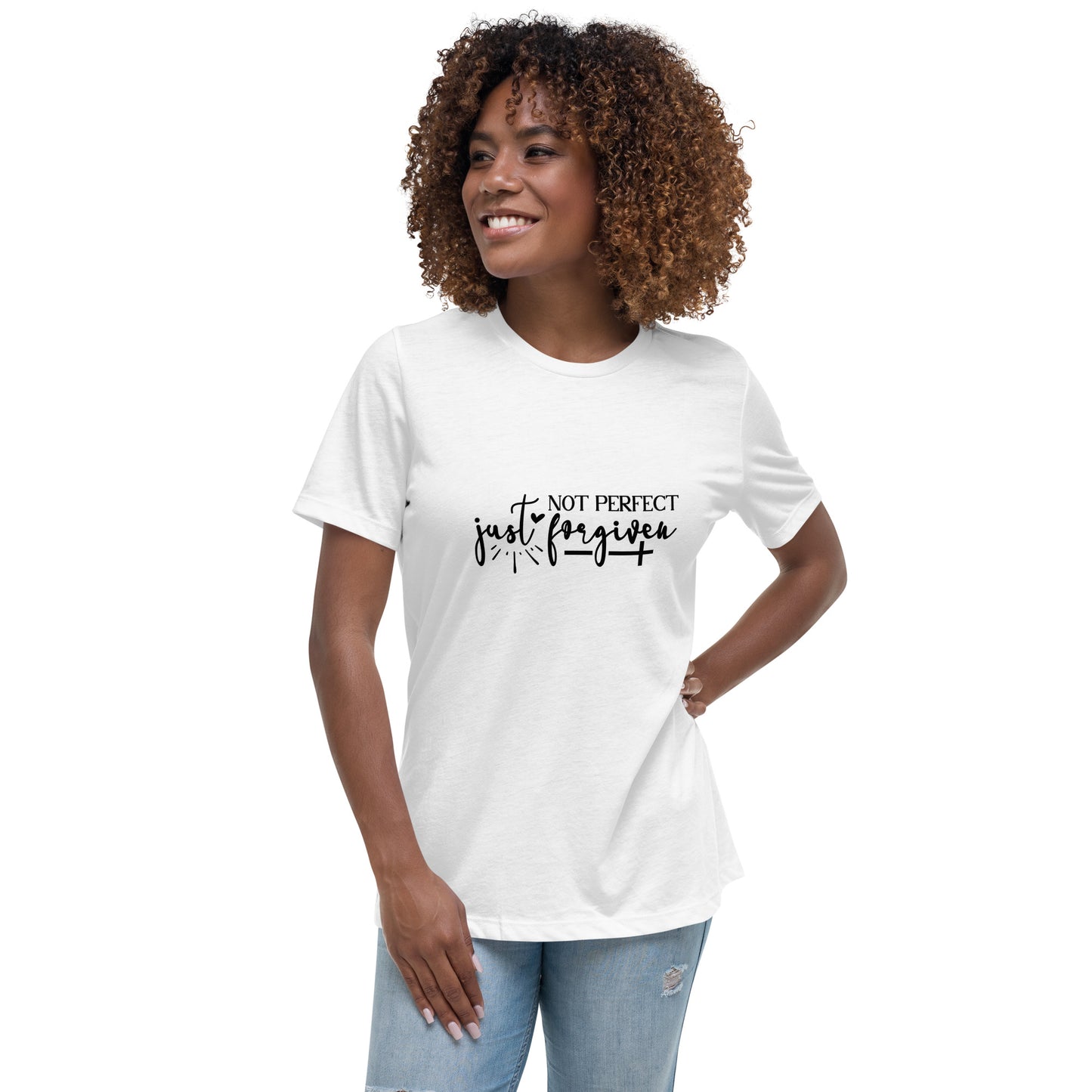 Not Perfect Just Forgiven Women's T-Shirt - Inspirational Clothing for Her