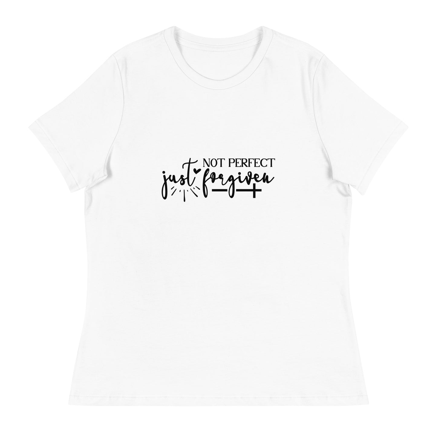 Not Perfect Just Forgiven Women's T-Shirt - Inspirational Clothing for Her