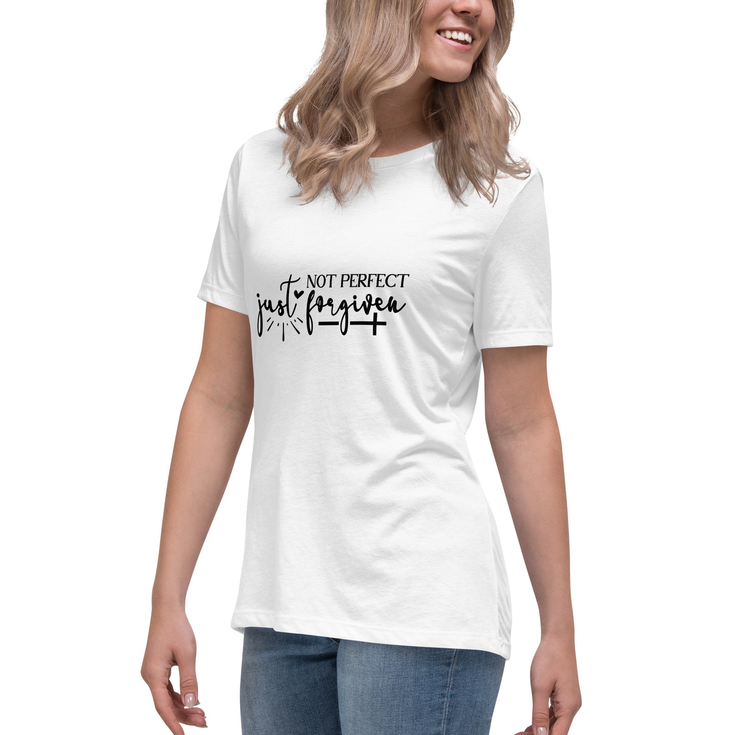 Not Perfect Just Forgiven Women's T-Shirt - Inspirational Clothing for Her