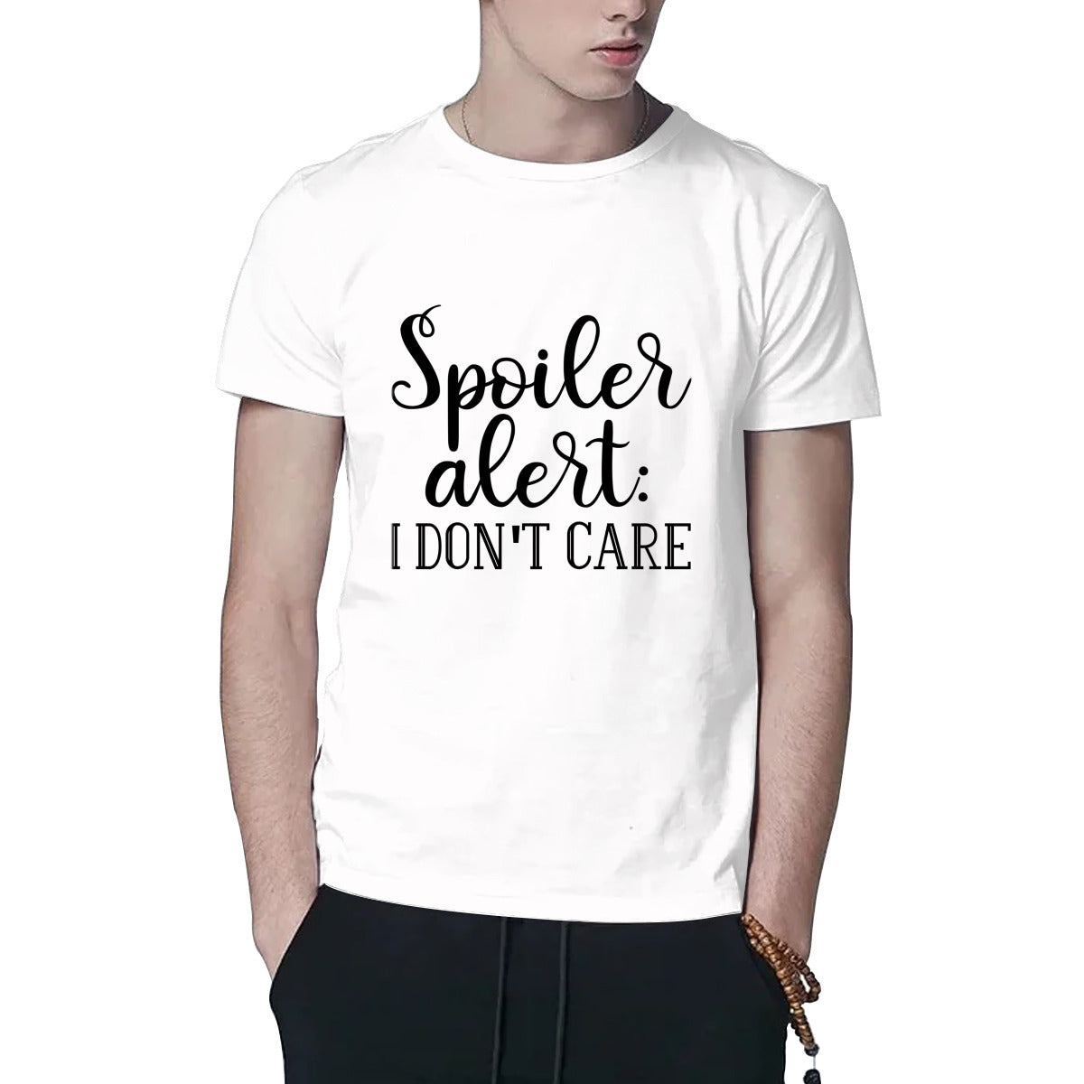 Graphic ‘Spoiler Alert, I Don’t Care’ Top - Show Your Attitude with Style