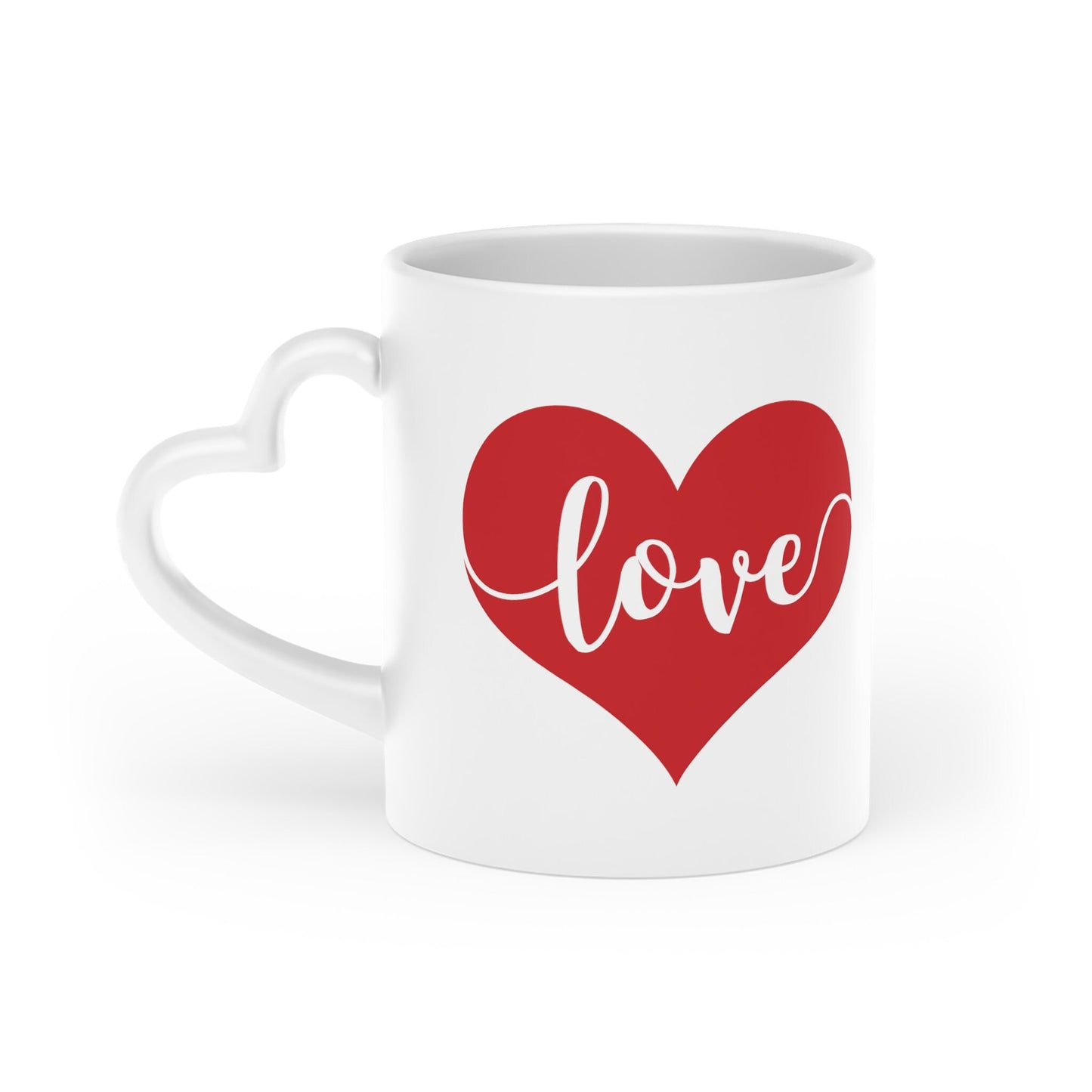 Love Mug. Heart-Shaped Mug of Love