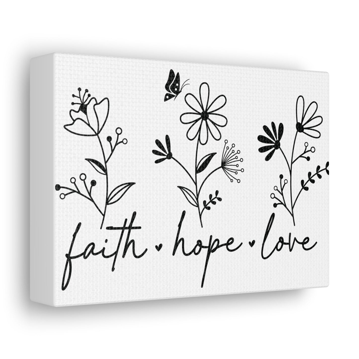 Faith Hope Love Canvas: A Heartwarming Reminder of Life's Beautiful Blessings